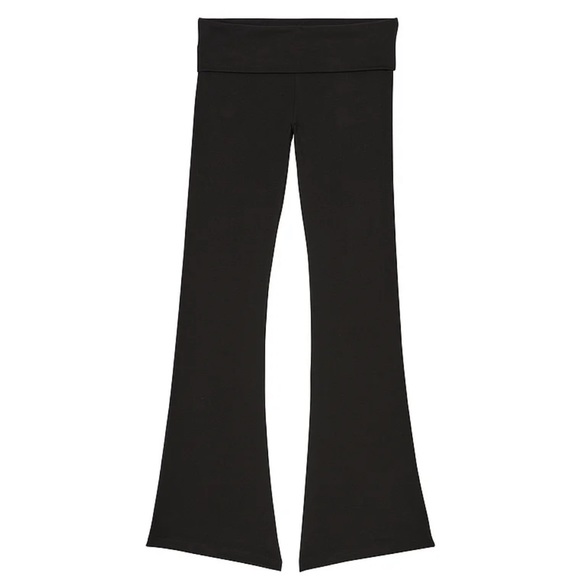 XXL VS PINK Foldover Flare Leggings Bling Logo - Picture 4 of 6